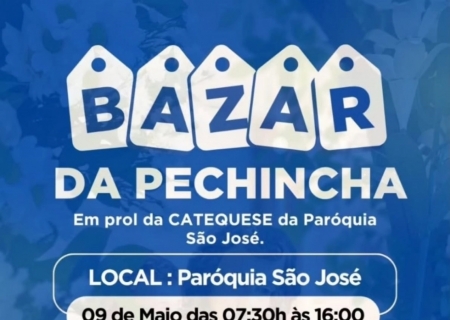 Bazar da Pechincha será realizado neste sábado na Paróquia São José