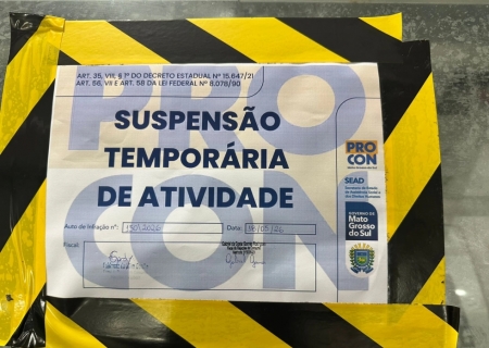 Ação conjunta suspende atividades de açougue em supermercado de Nova Andradina