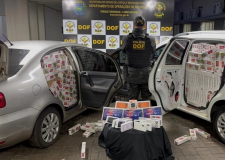 Dupla é presa com cigarros contrabandeados em Dourados