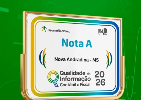 Nova Andradina conquista Nota A em ranking nacional de qualidade contábil e fiscal