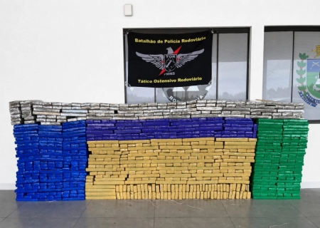 TOR apreende 829 kg de maconha na MS-386 e causa prejuízo de R$ 1,7 milhão ao crime