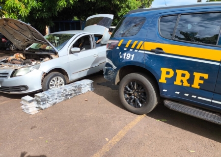 Carro é apreendido com 55 kg de cocaína em Campo Grande