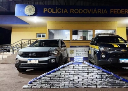 Casal é preso com quase 100 kg de cocaína escondidos em carro em Miranda