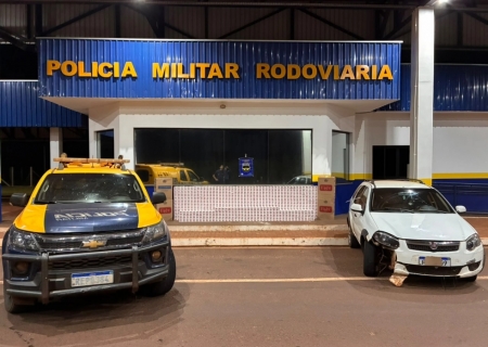 PMR apreende cigarros contrabandeados após perseguição em Deodápolis