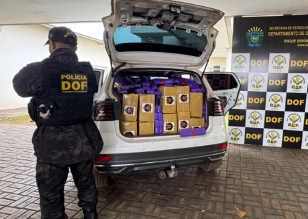Veículo furtado é recuperado pelo DOF com mais de uma tonelada de maconha
