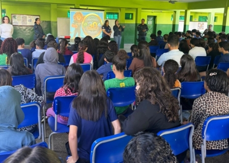 8º BPM leva ação preventiva a estudantes em Nova Andradina