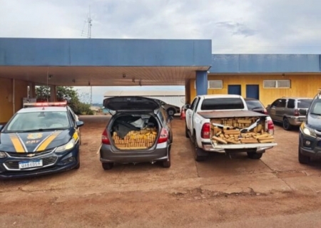 Perseguição na MS-379 termina com apreensão de veículos furtados carregados com maconha