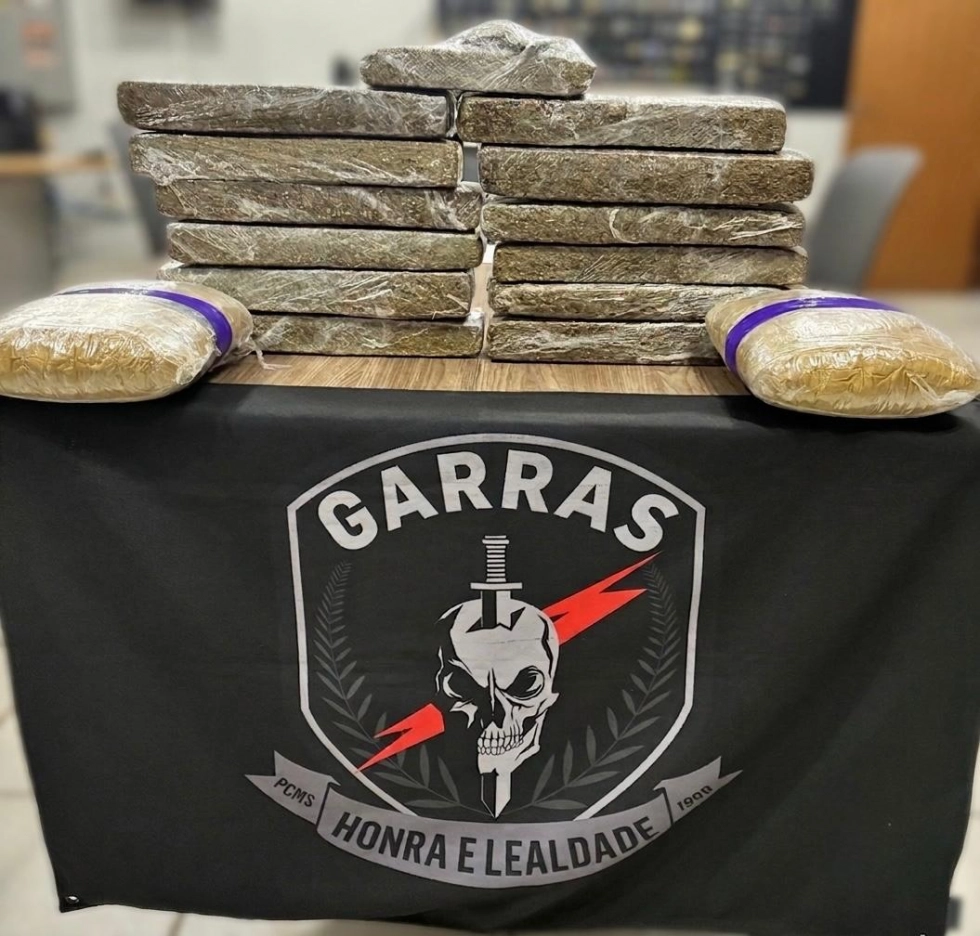 Mulher é presa com 15 quilos de maconha em ônibus interestadual