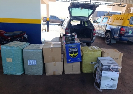 PMR apreende cargas de mercadorias estrangeiras na MS-134
