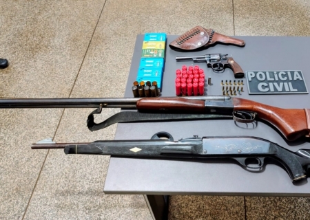 Homem é preso em flagrante com arsenal e mais de 360 munições em Três Lagoas