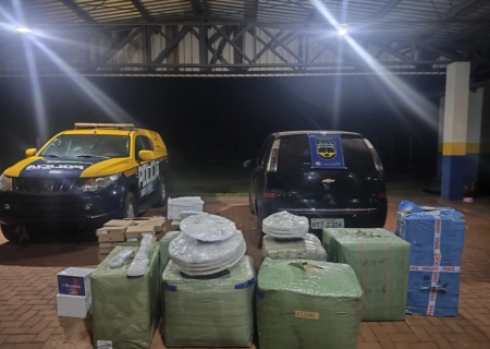 Carga de R$ 72 mil em produtos do Paraguai é apreendida na MS-162 durante fiscalização