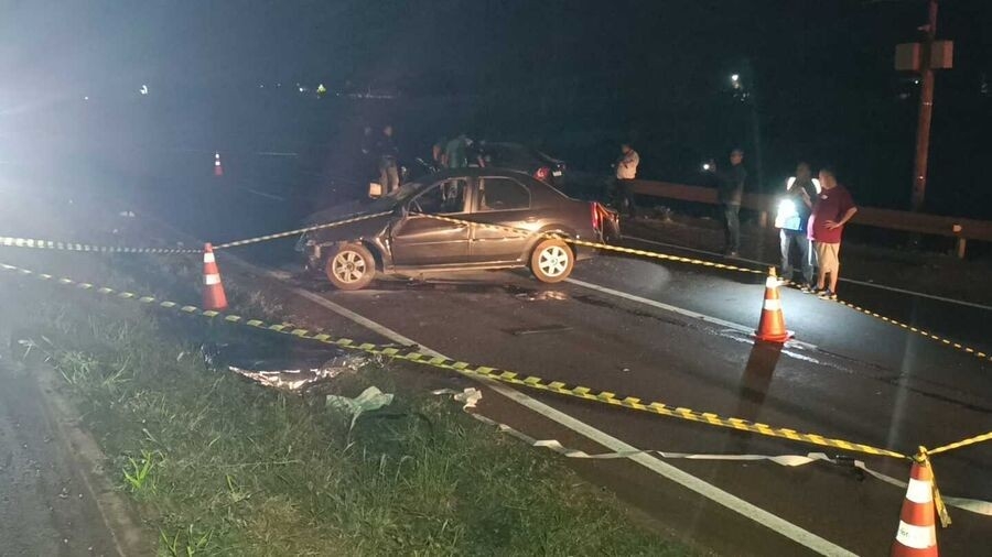 Acidente entre três veículos deixa um morto e feridos na BR-163