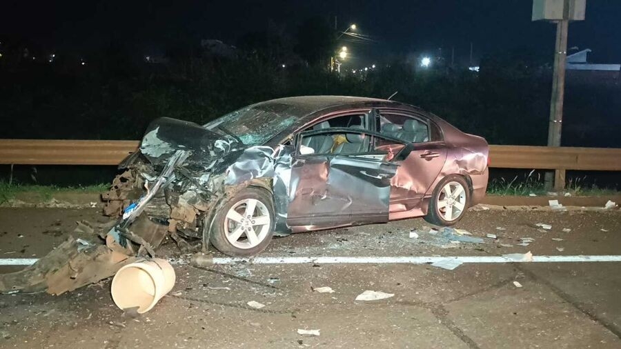 Acidente entre três veículos deixa um morto e feridos na BR-163