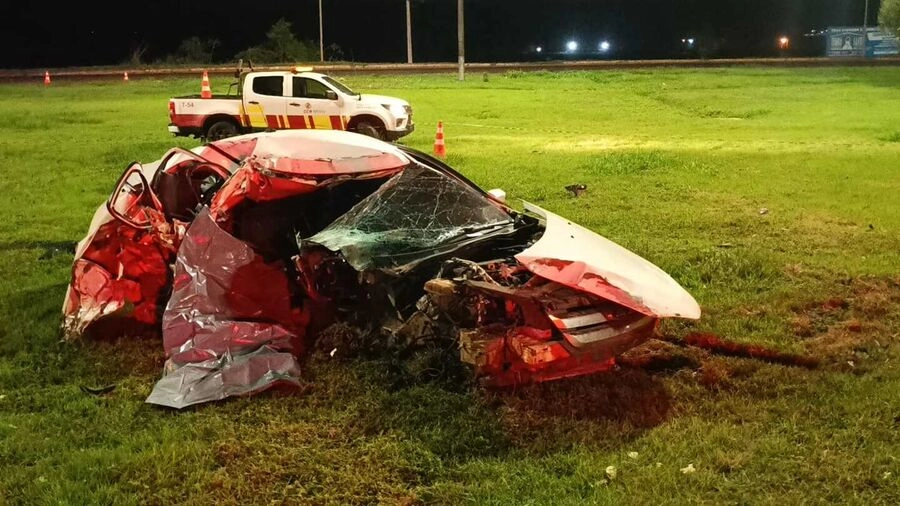 Motorista morre após perder controle de carro em rotatória de Dourados