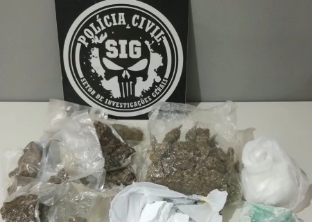 Homem é preso com mais de 1,6 kg de drogas em Três Lagoas