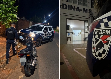 Motociclista foge da Força Tática, cai e acaba detido em Nova Andradina