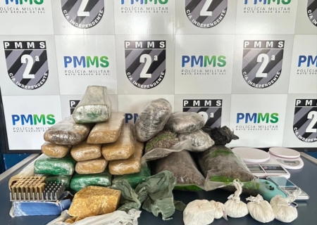 PM fecha ponto de tráfico e prende quatro em Caarapó