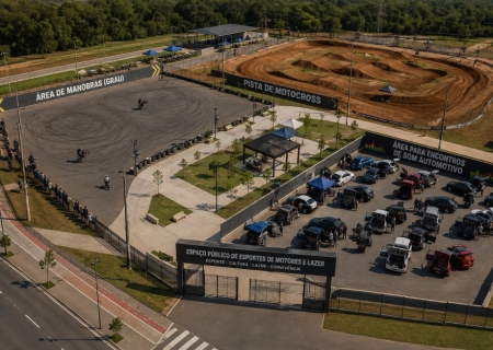 Deildo propõe espaço para motocross, grau e som automotivo