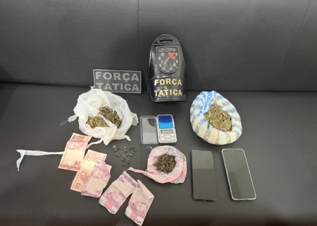Homem é preso com drogas e celular furtado em Caarapó