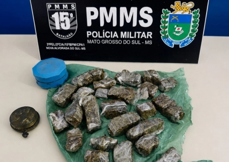 Mulher é presa e adolescente apreendido por tráfico em Nova Alvorada do Sul