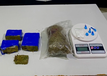 Jovem de 20 anos é preso com maconha e cocaína em ponto de tráfico em Maracaju