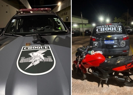 Choque prende dois suspeitos de homicídio e apreende pistola em Campo Grande