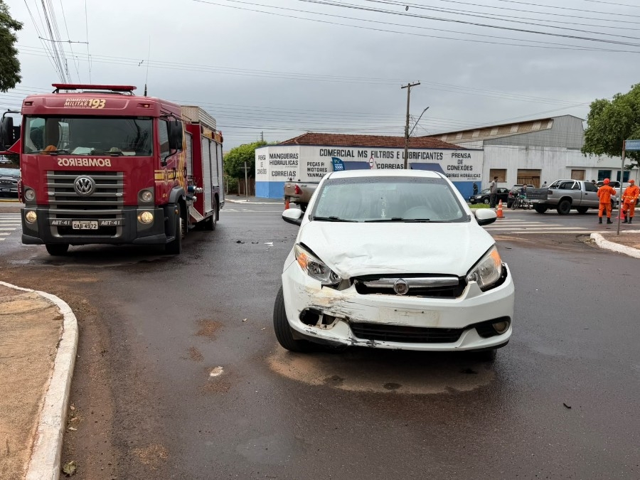 Motociclista morre em colisão no centro de Nova Andradina