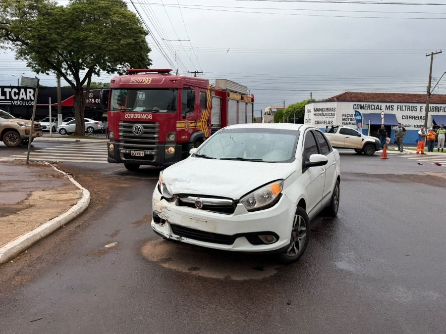 Motociclista morre em colisão no centro de Nova Andradina