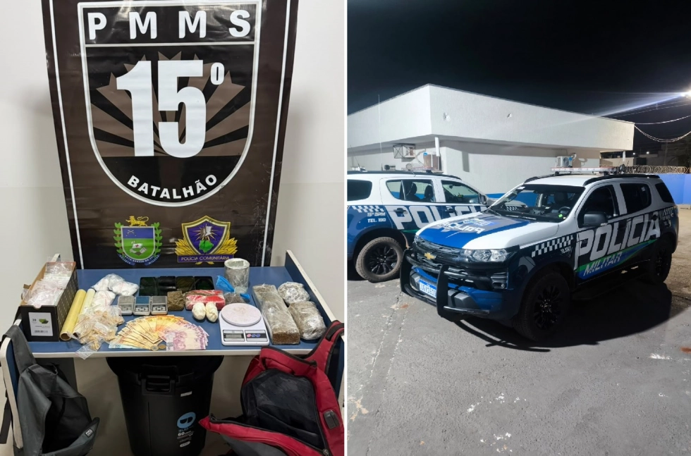 PM apreende três adolescentes envolvidos no tráfico em Nova Alvorada do Sul