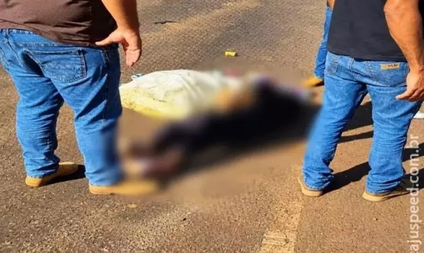 Idosa de 72 anos morre após ser atropelada por carreta em rotatória da BR-267 em Maracaju