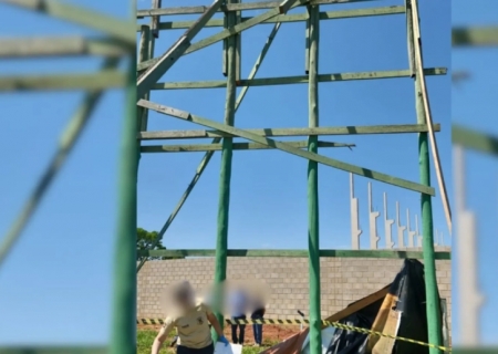 Trabalhador morre após cair de cerca de seis metros durante instalação de painel em Campo Grande