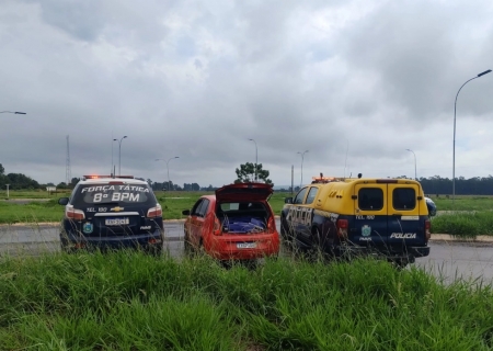 Após fuga, cerco policial em Anaurilândia apreende mais de meia tonelada de drogas