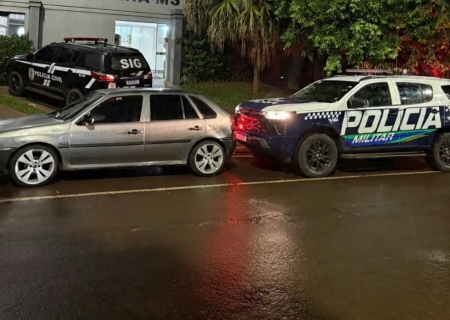PM recupera Gol furtado e detém suspeito em Nova Andradina