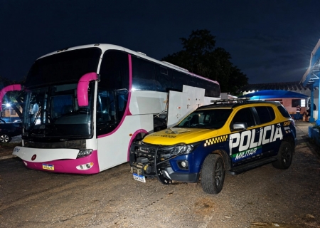 Ônibus com R$ 84 mil em mercadorias estrangeiras é apreendido em Brasilândia