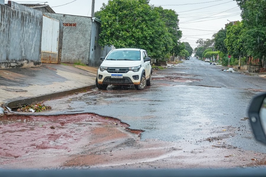 Chuvas intensas superam 205 mm em Nova Andradina e causam estragos no município