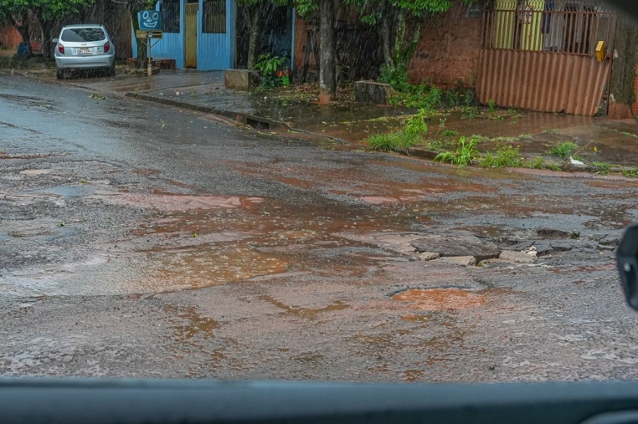 Chuvas intensas superam 205 mm em Nova Andradina e causam estragos no município