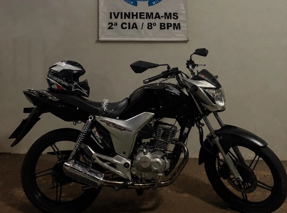 Jovem de 20 anos cai de moto durante fuga da Polícia Militar em Ivinhema