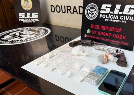 Polícia Civil prende homem e apreende drogas e armas durante operação em Dourados