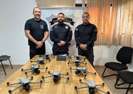 Forças de segurança interceptam 18 drones usados pelo crime organizado em presídio de MS