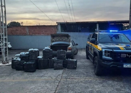 PRF apreende mais de 400 kg de drogas após motorista fugir de abordagem na BR-158