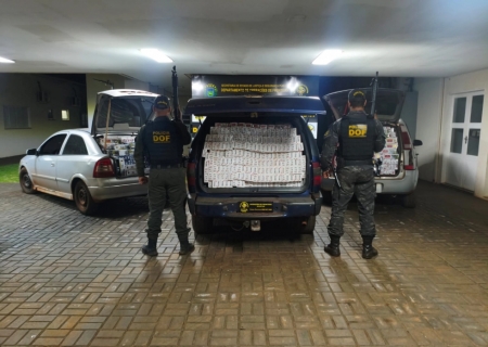 Depósito de cigarros contrabandeados é descoberto pelo DOF em Dourados
