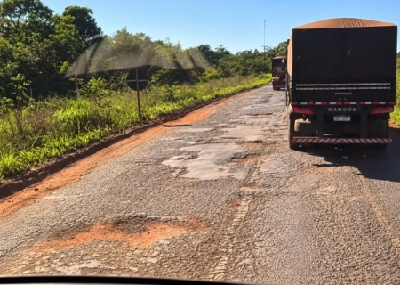 Renato Câmara cobra recuperação da MS-480 entre Batayporã e divisa com SP