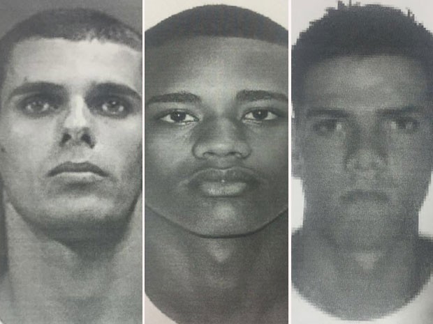 Pol&iacute;cia divulga imagem de suspeitos de estupro coletivo no Rio. Da esquerda para a direita, Raphael Belo, Marcelo Correa e Sergio Luiz da Silva Junior - Foto: Divulga&ccedil;&atilde;o/Pol&iacute;cia Civil do RJ