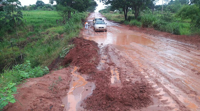 Estrada vicinal Santa Rosa - Foto: Divulgação/Coordenadoria Estadual de Defesa Civil