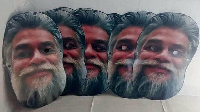 As m&aacute;scaras do ator para o carnaval - Foto: Divulga&ccedil;&atilde;o/Instagram