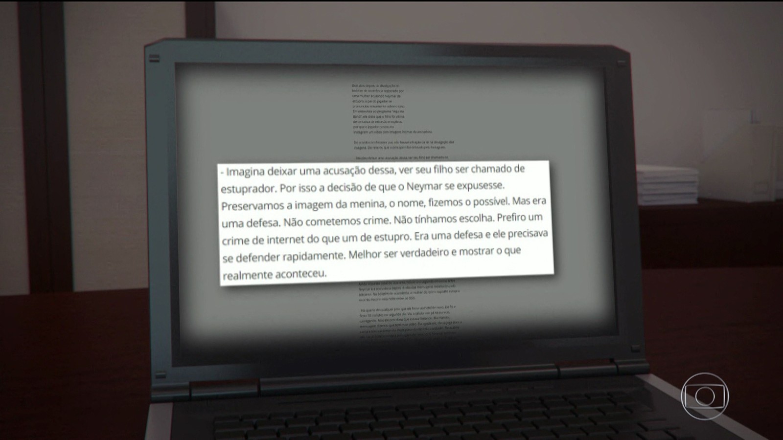 Pai de Neymar explica por que divulgou v&iacute;deo com a conversar do jogador com a mulher - Foto: TV Globo/Reprodu&ccedil;&atilde;o