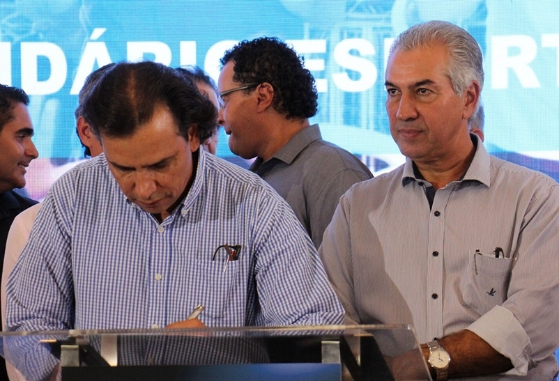Assinatura do convênio foi feita em fevereiro deste ano - Foto: Chico Ribeiro/Subcom Governo MS