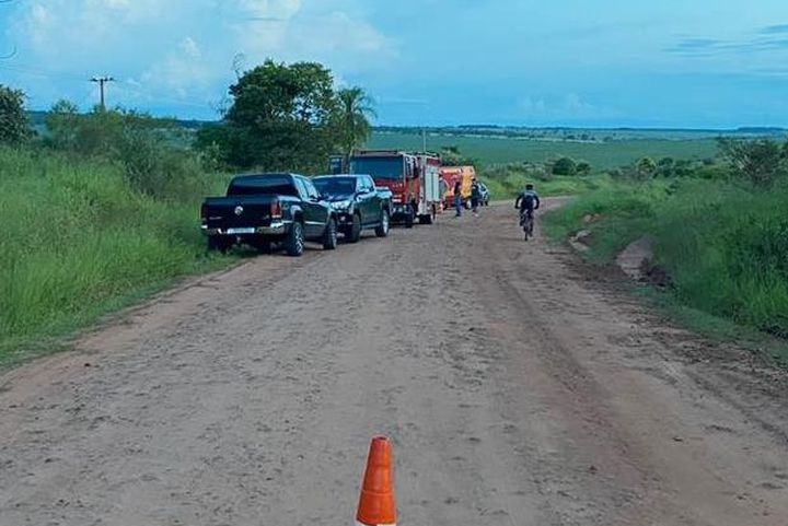 Acidente foi numa estrada cascalhada em Amambai - Foto: A Gazeta News
