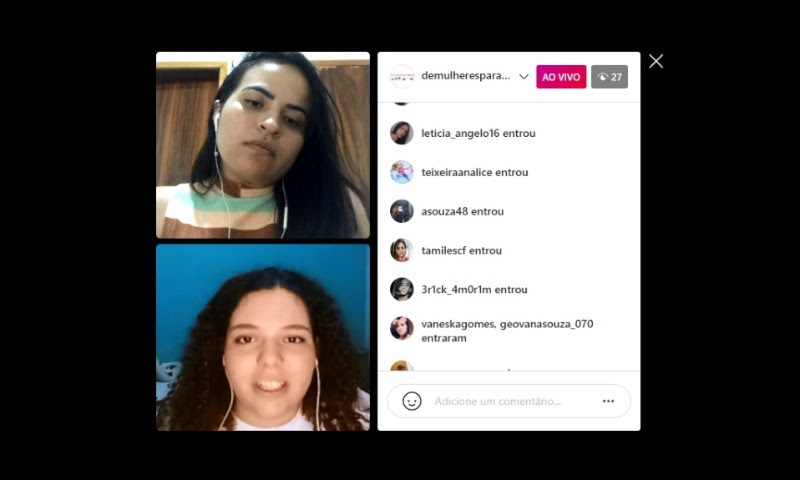 Transmissões ao vivo podem ser acompanhadas na página do projeto no Instagram - Foto: Divulgação