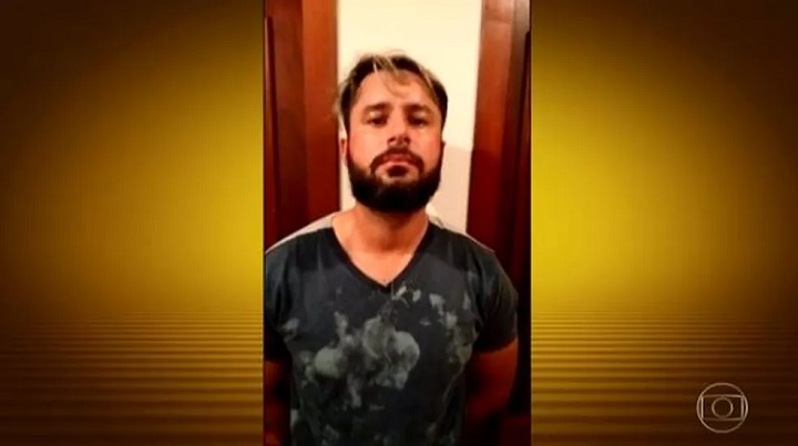 Sérgio de Arruda Quintiliano Neto, conhecido como Minotauro, foi preso em Balneário Camboriú - Foto: Reprodução/ TV Globo